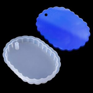 Jags Silicone Mould Design Oval Shape Keychain JSM142