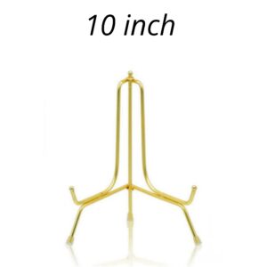 Metal Folding Stand Golden 10 Inch