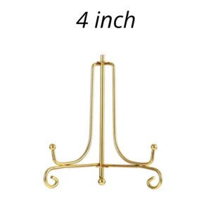 Metal Folding Stand Golden 4 inch
