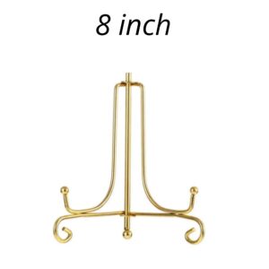 Metal Folding Stand Golden 8 Inch