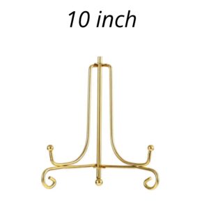 Metal Folding Stand Golden 10 inch
