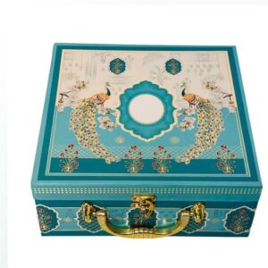 Blue Peacock 4 Jar Box