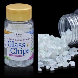Jags Colour Coating Glass Chips 100 Gram Rainbow Glit JCCG02