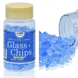 Jags Glass Chips 100GMS Sky Blue JGC101