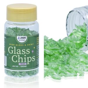 Jags Glass Chips 100GMS Green JGC102