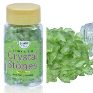 Jags Crystal Stone Parrot Green Colour Big 150GM JRSM-PGC