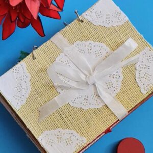 Artyflakes Hand Made Paper Colour Scrap Book - Yellow ( A5 Size )