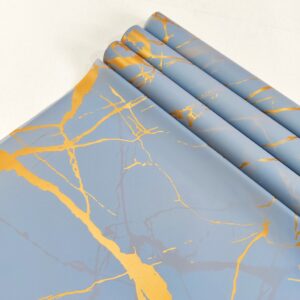 Marble Grey Bouquet Wrapping Paper