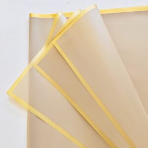 Gold Frame Transparent Bouquet Paper