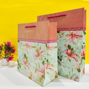Mint Green Floral Twin Bags